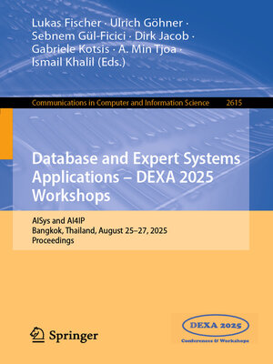 cover image of Database and Expert Systems Applications--DEXA 2025 Workshops